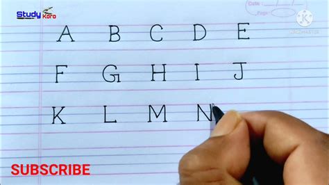 Abcd Alphabets॥how To Write Capital Letters॥abcd Capital Letter॥capital