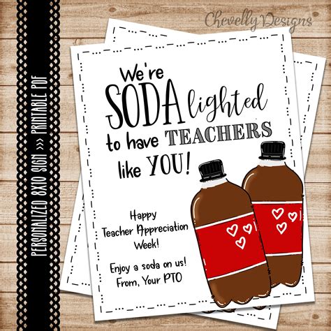 Teacher Appreciation Soda Printable