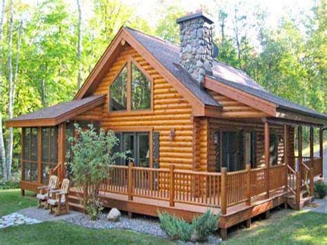 Building Log Cabin Homes With Wrap Around Porch Log Home Builders