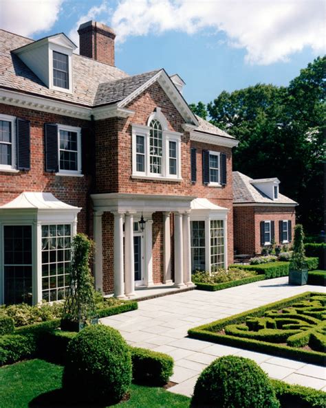 Colonial house exteriors colonial exterior interior exterior brick exteriors georgian homes house front house porch house painting old houses. American Brick Georgian - Traditional - Exterior - new ...