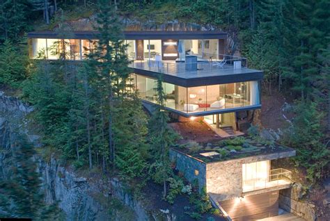 Beautiful Houses Modern Slope House Design Canada