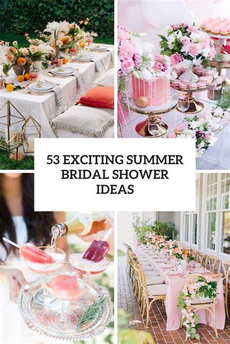 Exciting Summer Bridal Shower Ideas Weddingomania