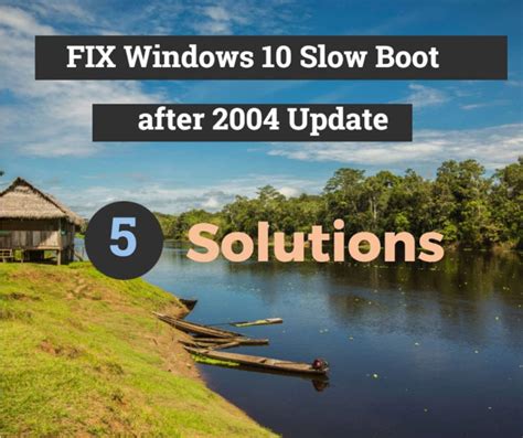 There could be multiple reasons behind google chrome running slow after a windows 10 update. Fix Windows 10 Slow Boot after Update 2004 - Some Solutions