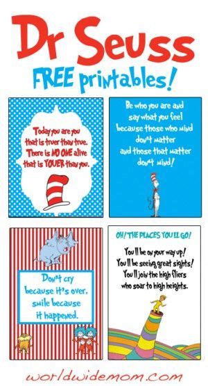 Dr Seuss Day Celebrate With Free Printable Wall Art Seuss