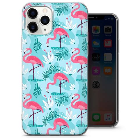 Cute Flamingo Phone Case For 6 7 8 11 12 Xs Xr Galaxy S21 S20 Etsy