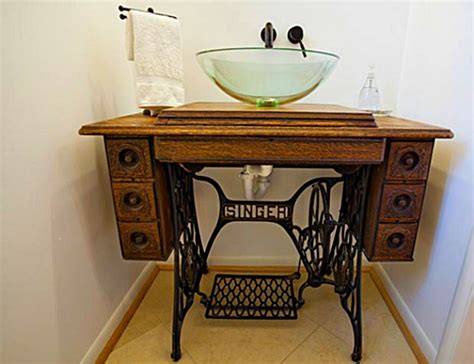 221 table table for 221 featherweight. 13 Crazy-Creative DIY Bathroom Vanities