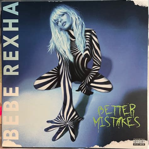 Bebe Rexha Better Mistakes 2022 Black White And Silver Swirl Vinyl