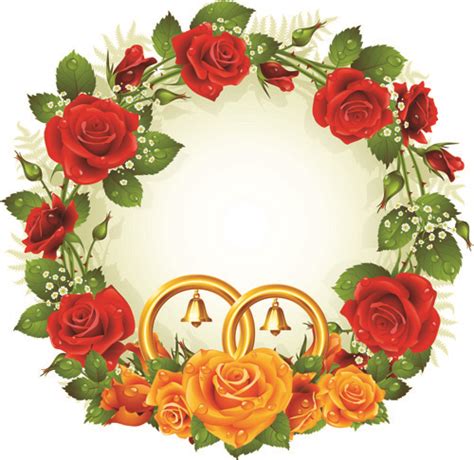 Flowers wreath design vector Free vector in Encapsulated PostScript eps