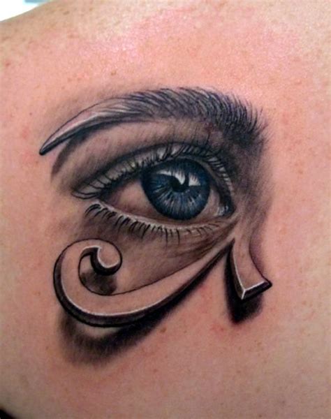 This Artistic Tattoo Combines A Realistic Eye And Graphic Of The Eye Of