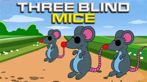 Three Blind Mice Popular English Nursery Rhyme For Children With Lyrics