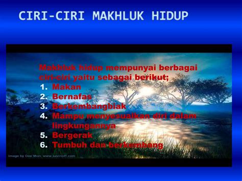 Ciri ciri makhluk hidup | PPT