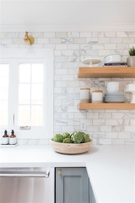 This diy marble backsplash is actually an affordable marble subway tile from lowes. 20 Kitchen Backsplash Ideas That Totally Steal the Show ...