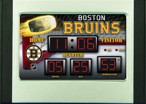 Boston Bruins Scoreboard Desk Clock Fans With Pride Amazon
