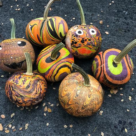 Making These Marbled Pumpkins Isnt As Tricky As It Looks Domino