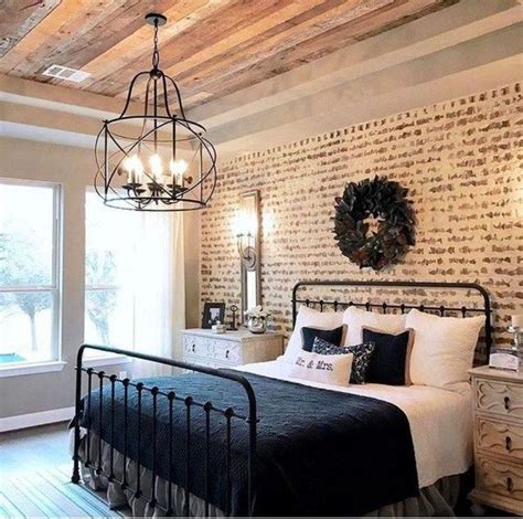 34 Beautiful Farmhouse Bedroom Design Ideas Match For Any Home Design