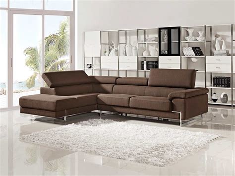 Modern Brown Sectional Sofa VG316 | Fabric Sectional Sofas
