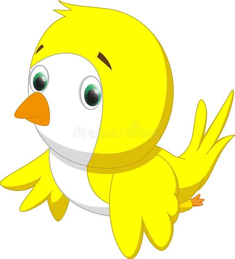 Cute Yellow Bird Cartoon Stock Vector Illustration Of Beak 55537280