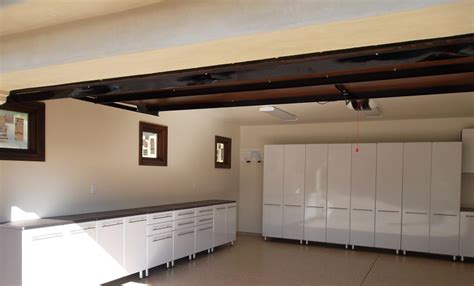 White is the most popular color for garage doors. Nashville Garage Cabinet Ideas Gallery | Garage Solutions LLC