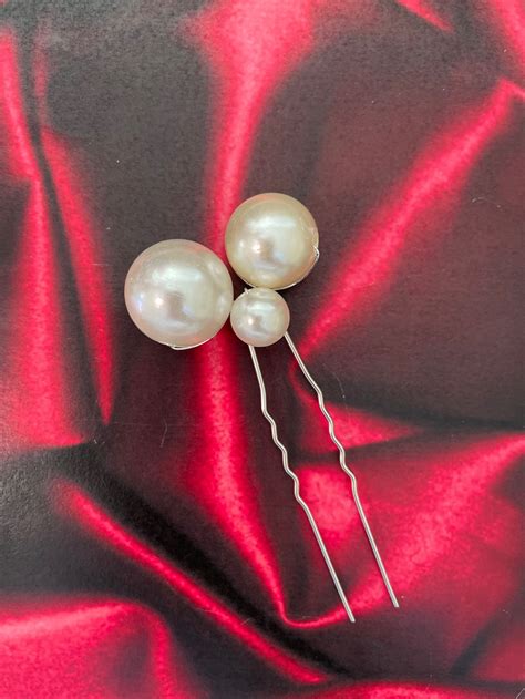 Pearl Hair Pins Wedding Pearl Hair Pins Bridal Hair Pins Pearl Etsy