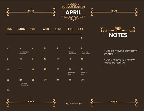 Free Blank April 2023 Calendar Template Download In Word Illustrator