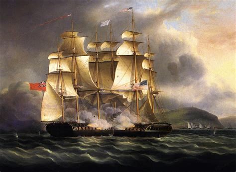 Capture Of The Uss Chesapeake By Hms Shannon 1 June 1813 1280 X 936