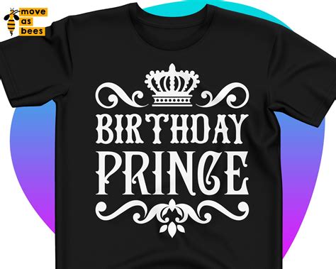 Birthday Prince Svg Birthday Prince Shirt Svg Birthday Boy Etsy
