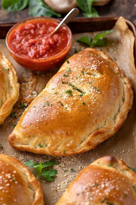 This Calzone Recipe Is Prepared With Homemade Calzone Dough And A