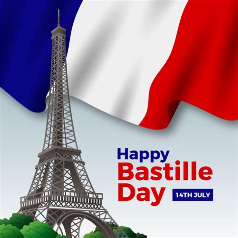 En 2015, une variation de ce symbole est apparue à la suite des attentats du 13 novembre 2015 en france, avec l'ajout d'un trait qui donne une ressemblance avec la tour eiffel. Jour De Bastille Heureux Réaliste Avec Drapeau Et Tour ...