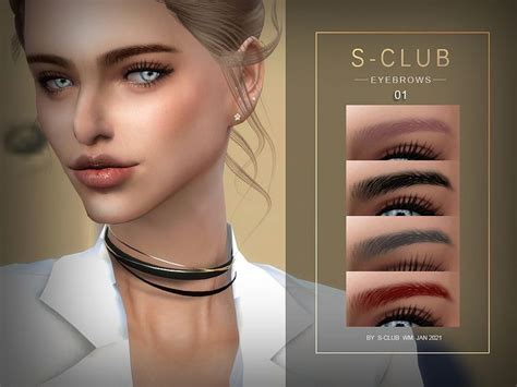Sims 4 — S Club Wm Ts4 Eyebrows 202101 By S Club — Eyebrows 17