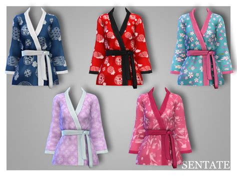 Sakura Kimono Jacket By Sentate At Tsr Sims 4 Updates