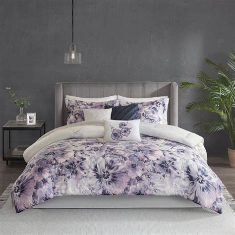 Source high quality products in hundreds of categories wholesale direct from china. Shop Madison Park Adella Purple 7 Piece Queen Size Cotton ...