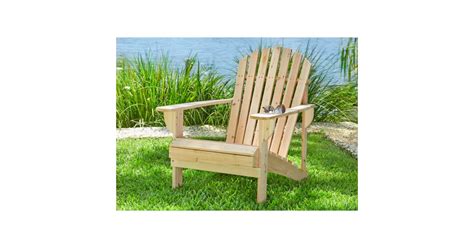 Hampton Bay Unfinished Stationary Wood Outdoor Adirondack Chair (2-Pack