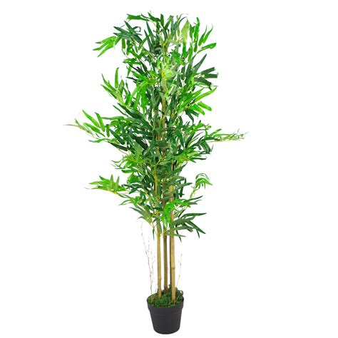 120cm 4ft Natural Look Artificial Bamboo Plants Trees Leaf Design