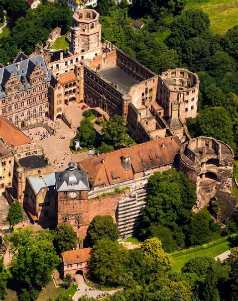 Luftbild Heidelberg Schloss Heidelberg In Heidelberg Im Bundesland