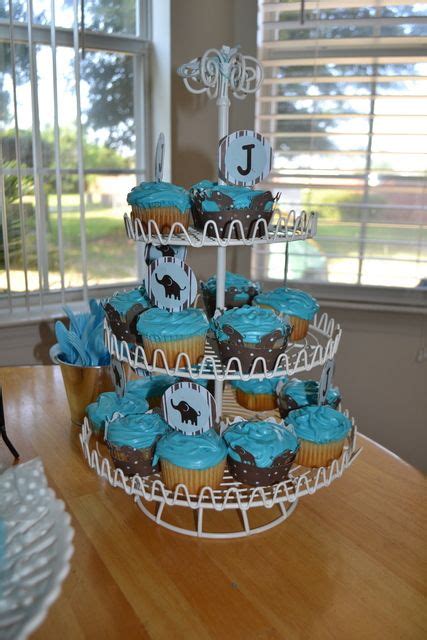And you can add just about anything to the mix of more traditional decorations. Blue and Brown Elephants Baby Shower Party Ideas | Elephant baby shower theme, Baby shower, Blue ...