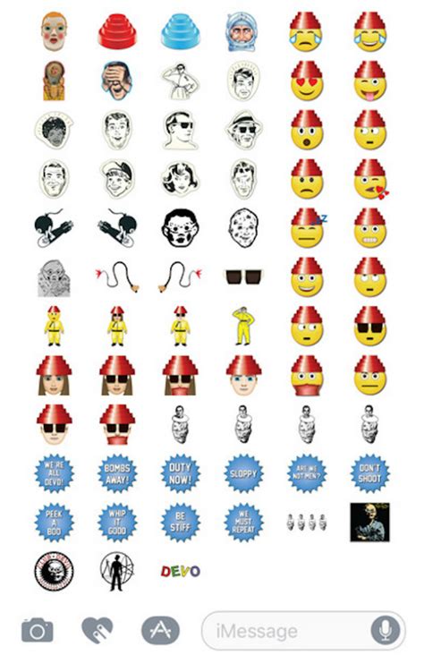This futuristic astrology emoji keyboard taps into your knowledge of mythology and qualifies you as the knower of all. Devo are the latest band to get their own set of emojis