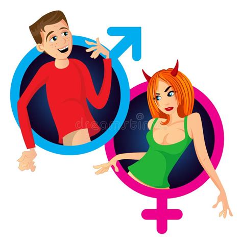 Cartoon Gender Symbols Stock Vector Illustration Of Homosexuality 21693356