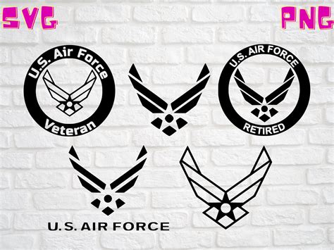 Us Air Force Bundle Svg Digital File Only Svg Png Cricut Etsy