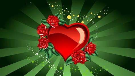 Обои Сердце с розами картинки Обои для рабочего стола Сердце с