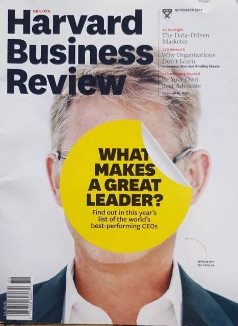 Harvard Business Review Nov 2015 What Makes A Great Leader Free