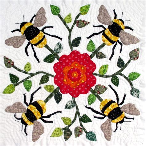 Bee Quilt Pattern Bee Quilt Applique Quilting Pattern Patterns Honey Pdf Quilts Etsy Block Sold