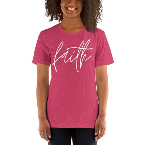 Faith Faith Based T Shirts Christian Graphic T Shirts Etsy