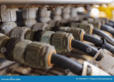 Electrical Cable Glands Stock Image Image Of Electrical 105298391