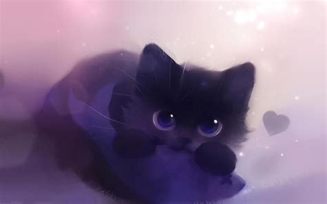 Cute Black Cat Anime Wallpapers Top Free Cute Black Cat Anime