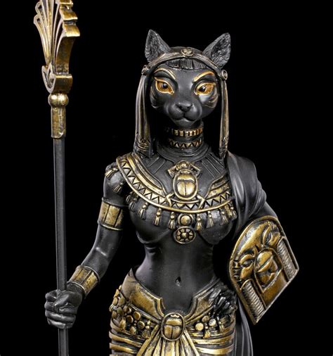 Bastet Figur Mit Schlangenkörper Altägyptische Katzengöttin Skulptur H 27 Cm Ebay