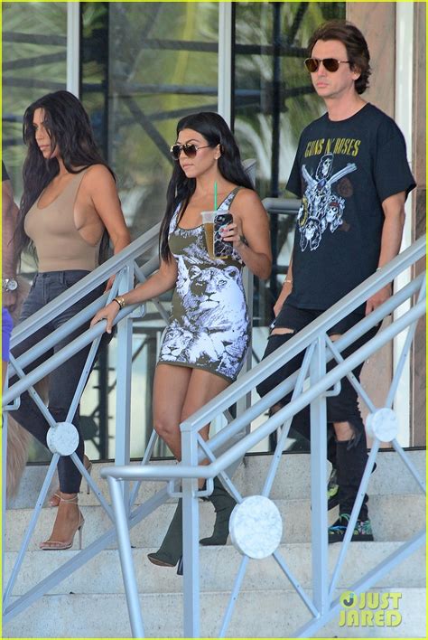 Kim Khloe And Kourtney Kardashian Enjoy Their Friday In Miami Photo