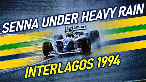 Private Show Of Ayrton Senna Under Heavy Rain Interlagos 1994 Youtube