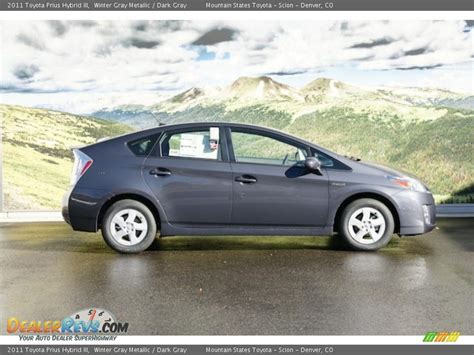 A continuously variable transmission (cvt) sends power to the front wheels. Winter Gray Metallic 2011 Toyota Prius Hybrid III Photo #3 | DealerRevs.com