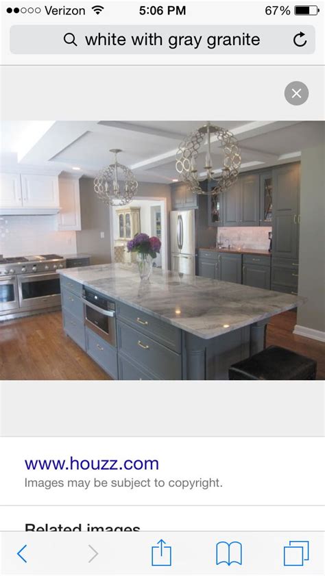 Below we tend to share steps to create your countertops shine. 2 tone cabinets plus white granite with gray veins | White ...