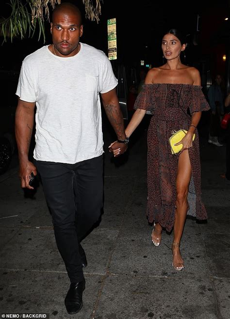Nicole Williams Rocks An Off The Shoulder Floral Dress On Dinner Date With Husband Larry English